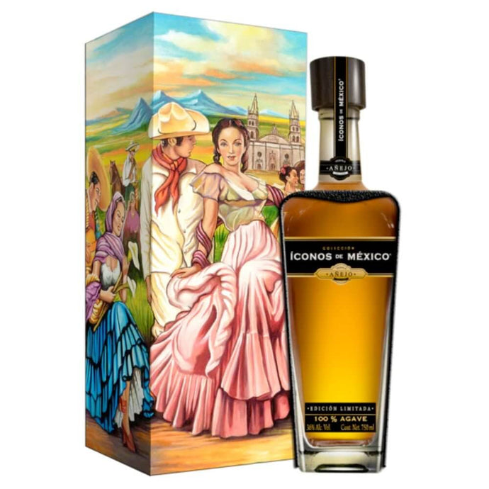 Iconos de Mexico Guadalajara Of My Loves Wooden Box Añejo - Main Street Liquor