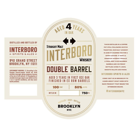 Interboro Double Barrel Whiskey - Main Street Liquor