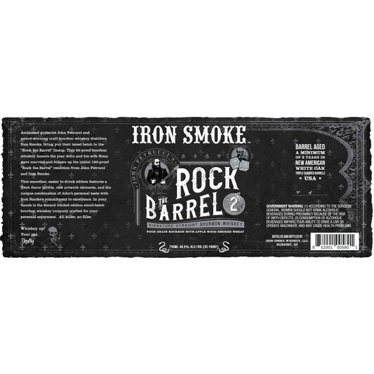 Iron Smoke Rock The Barrel Bourbon 2 By John Petrucci - Main Street Liquor