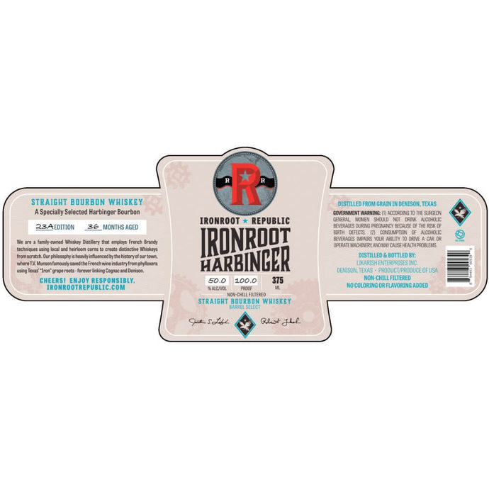 Ironroot Harbinger Barrel Select Straight Bourbon - Main Street Liquor