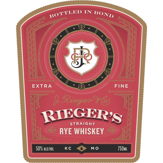 J. Rieger’s 6 Year Old Bottled in Bond Straight Rye - Main Street Liquor