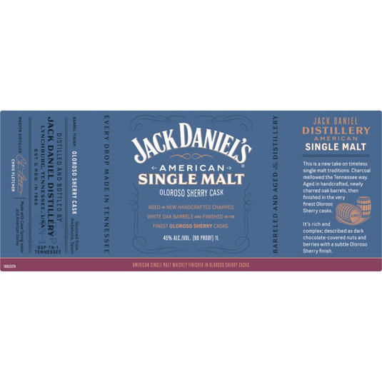 Jack Daniel’s American Single Malt Oloroso Sherry Cask - Main Street Liquor