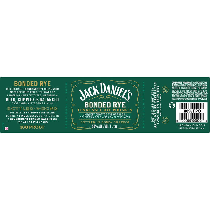 Load image into Gallery viewer, Jack Daniel’s Bonded Tennessee Rye Whiskey - Main Street Liquor
