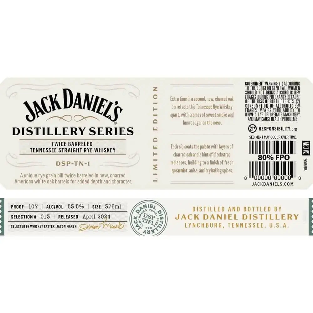 Jack Daniel’s Distillery Series No. 13 - Main Street Liquor