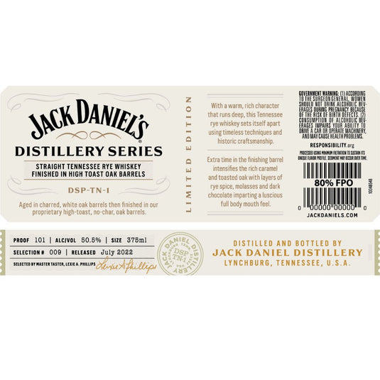 Jack Daniel's Distillery Series No. 9 - Main Street Liquor