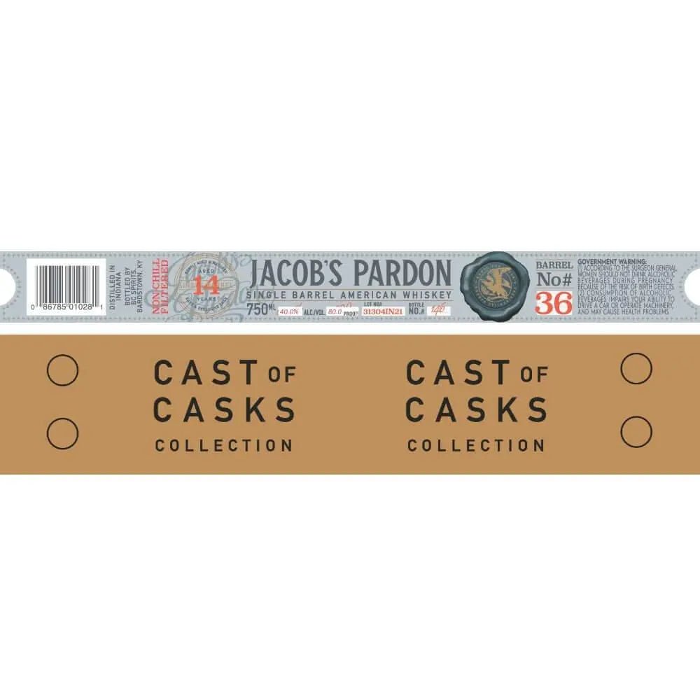 Jacob‘s Pardon Cast of Casks 14 Year Old Barrel No 36 - Main Street Liquor