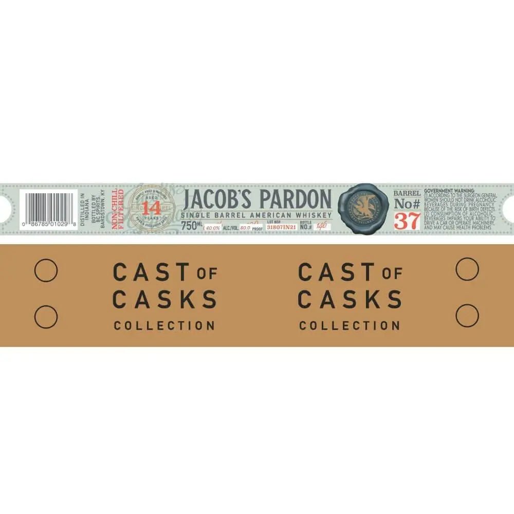 Jacob’s Pardon Cast of Casks 14 Year Old Barrel No 37 - Main Street Liquor