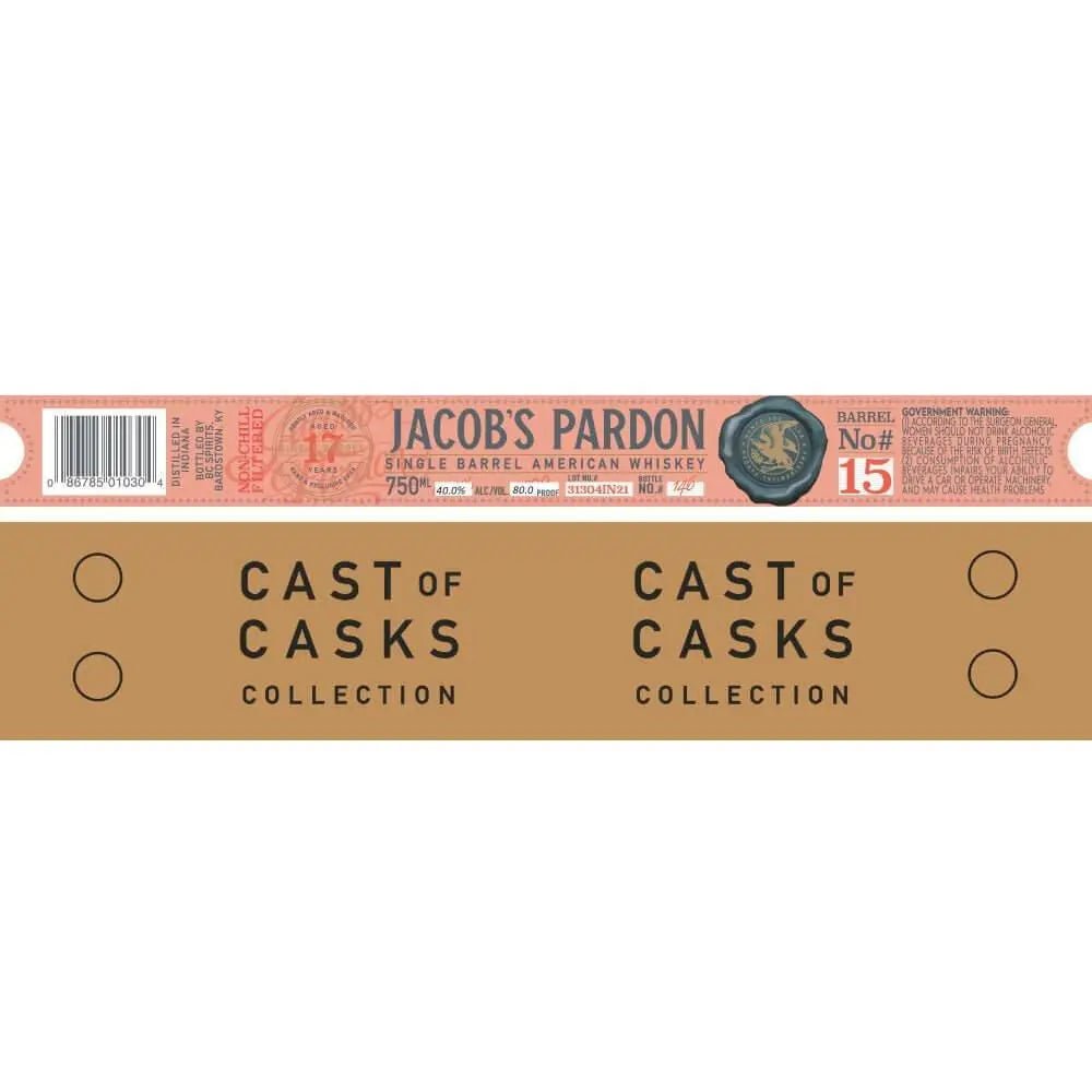 Jacob‘s Pardon Cast of Casks 17 Year Old Barrel No 15 - Main Street Liquor