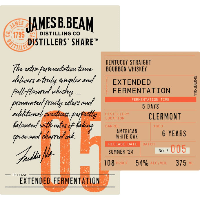 James B. Beam Distillers' Share 05 Extended Fermentation - Main Street Liquor