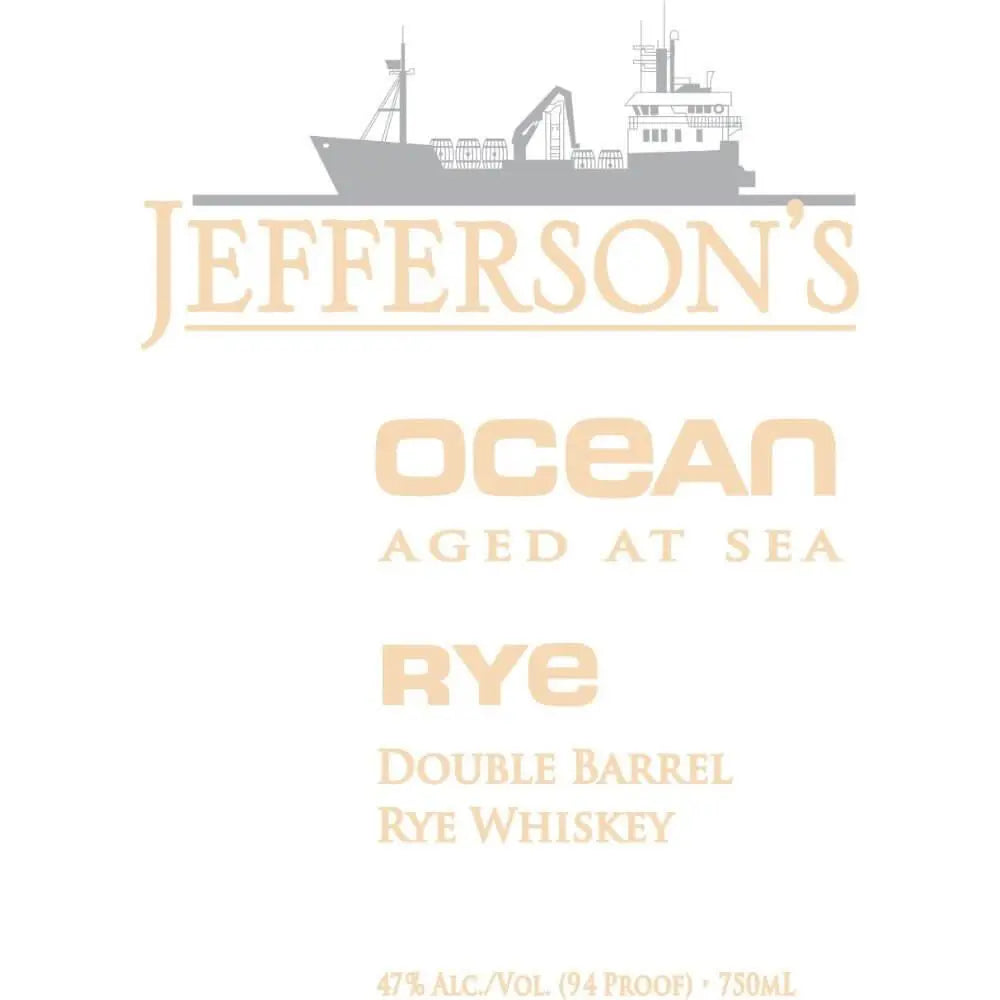 Jefferson’s Ocean Aged At Sea Double Barrel Rye Voyage 26 - Main Street Liquor