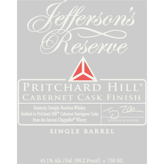 Jefferson's Pritchard Hill Cabernet Cask Finished Single Barrel - Main Street Liquor