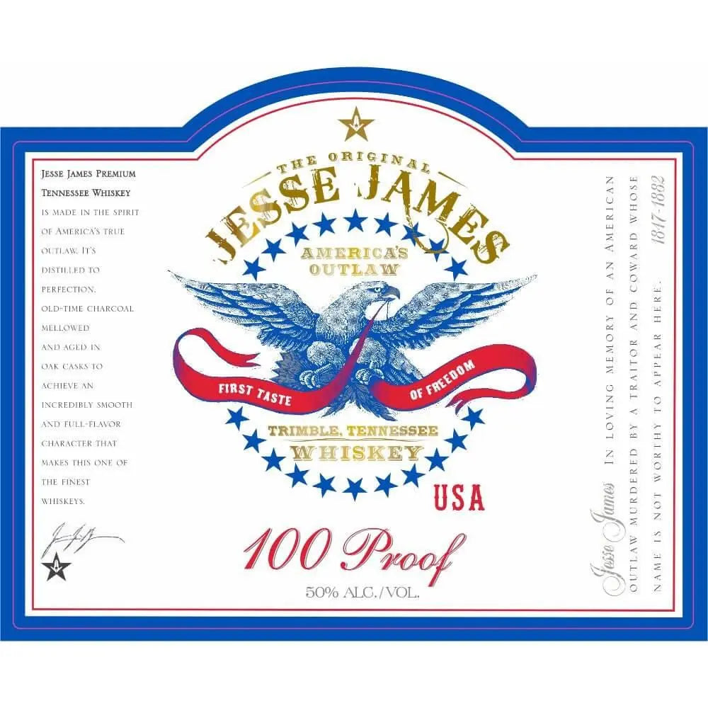 Jesse James 100 Proof Tennessee Whiskey - Main Street Liquor