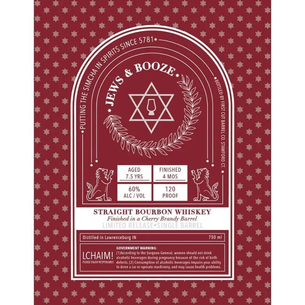 Jews & Booze 7.5 Year Bourbon Finished in a Cherry Brandy Barrel - Main Street Liquor