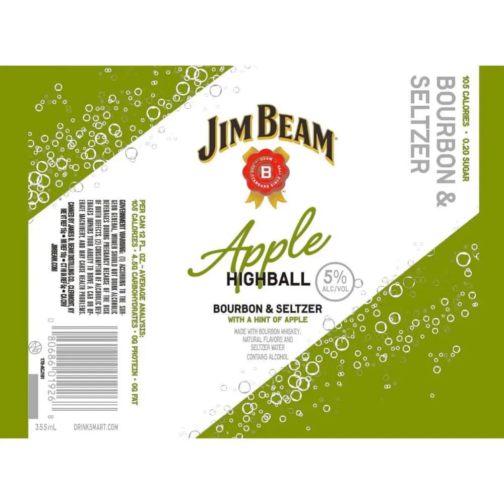 Jim Beam Apple Highball Bourbon &amp; Seltzer - Main Street Liquor