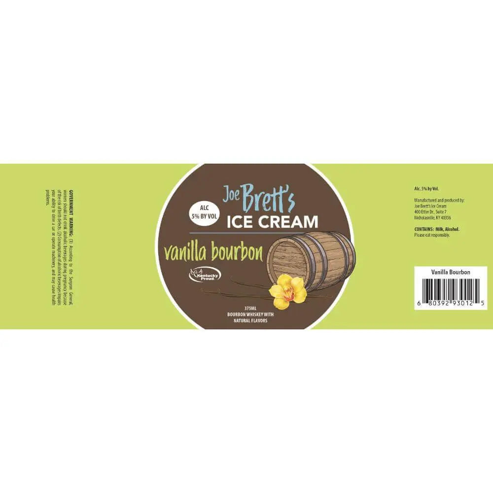 Joe Brett's Ice Cream Vanilla Bourbon - Main Street Liquor