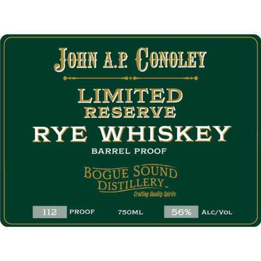 John A.P. Conoley Limited Reserve Rye Whiskey - Main Street Liquor