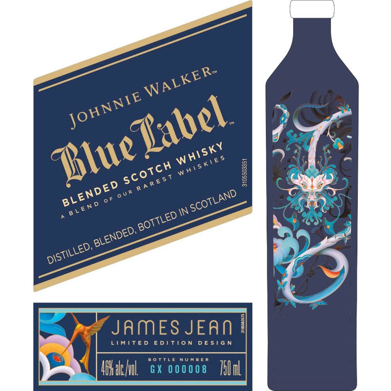 Load image into Gallery viewer, Johnnie Walker Blue Label Year Of The Wood Dragon X James Jean - Main Street Liquor
