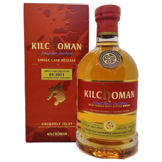 Kilchoman 7 Year Sauternes Cask Finish ImpEx Cask Evolution 04/2021 - Main Street Liquor