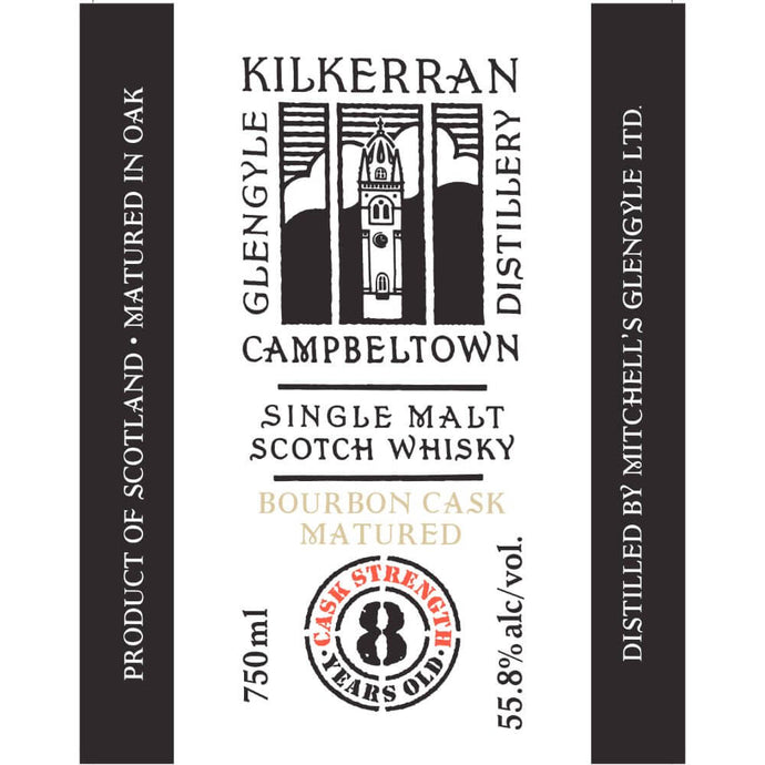 Kilkerran 8 Year Old Cask Strength Bourbon Cask Matured - Main Street Liquor