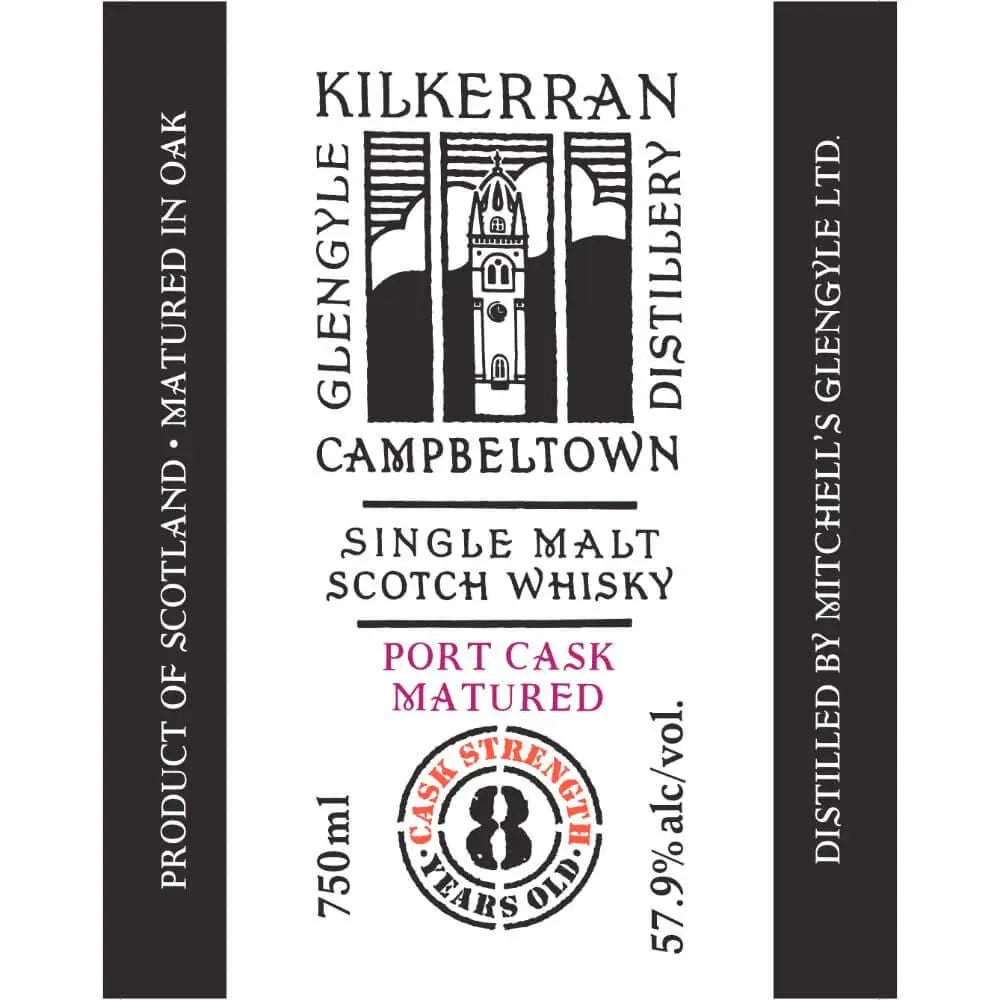 Kilkerran 8 Year Old Cask Strength Port Cask Matured - Main Street Liquor