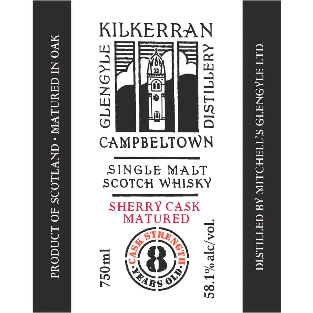 Kilkerran 8 Year Old Cask Strength Sherry Cask Matured - Main Street Liquor
