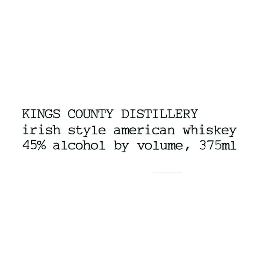 Kings County Irish style American whiskey 375mL - Main Street Liquor
