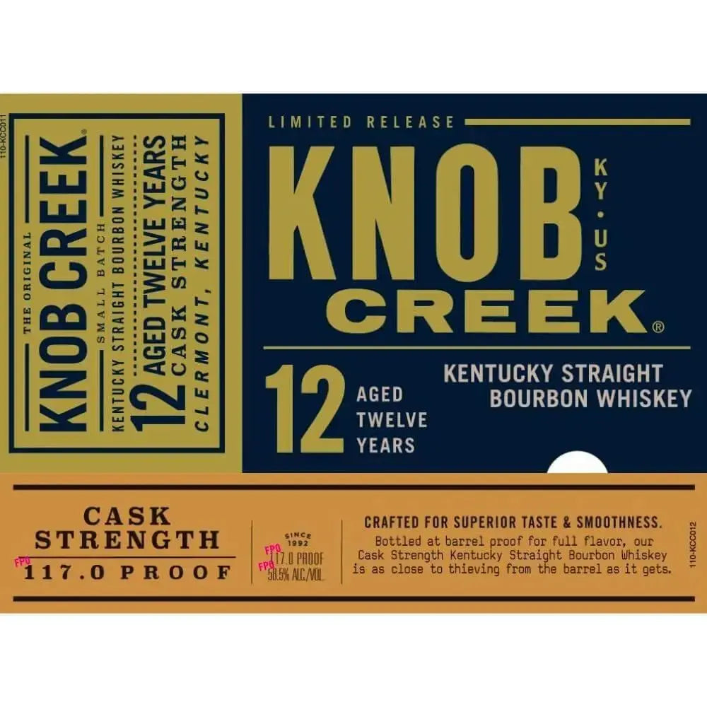 Knob Creek 12 Year Old Cask Strength - Main Street Liquor