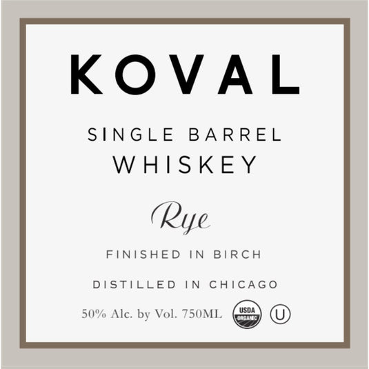 Koval Birch Finish Rye - Main Street Liquor