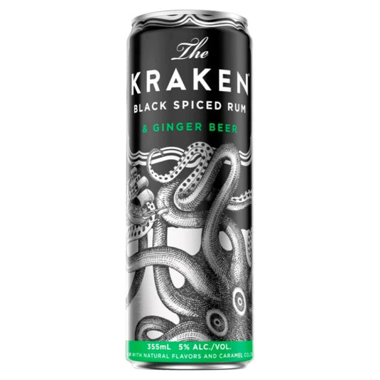 Kraken Black Spiced Rum & Ginger Beer Cocktail 4PK - Main Street Liquor