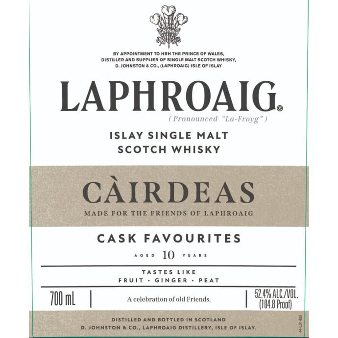 Laphroaig Càirdeas Cask Favourites 10 Year Old - Main Street Liquor