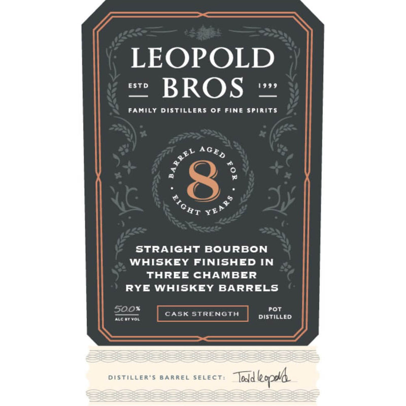 Load image into Gallery viewer, Leopold Bros. Bourbon Finished in Three Chambers Rye Barrels - Main Street Liquor
