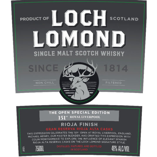 Loch Lomond The Open Special Edition 2023 - Main Street Liquor