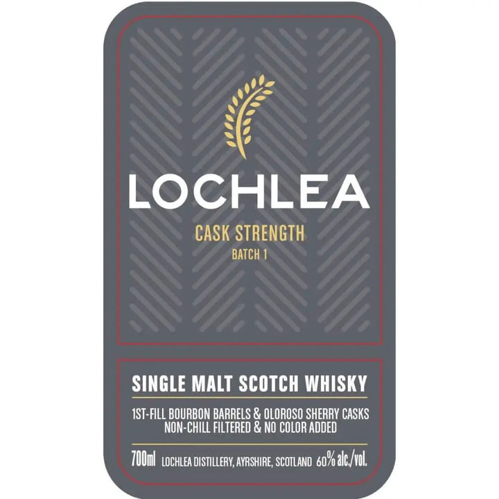 Lochlea Cask Strength Batch 1 Single Malt Scotch - Main Street Liquor