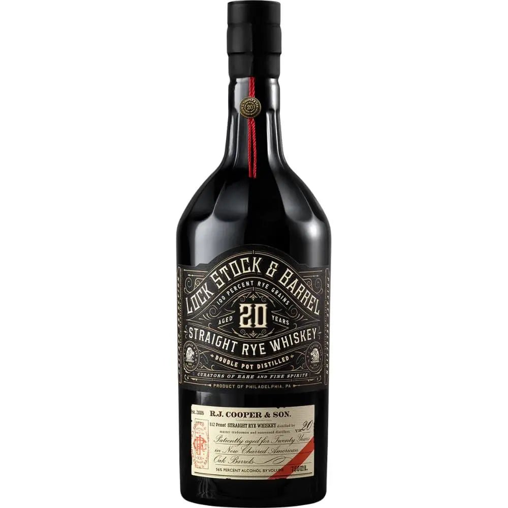 Lock Stock &amp; Barrel 20 year old Straight Rye Whiskey - Main Street Liquor