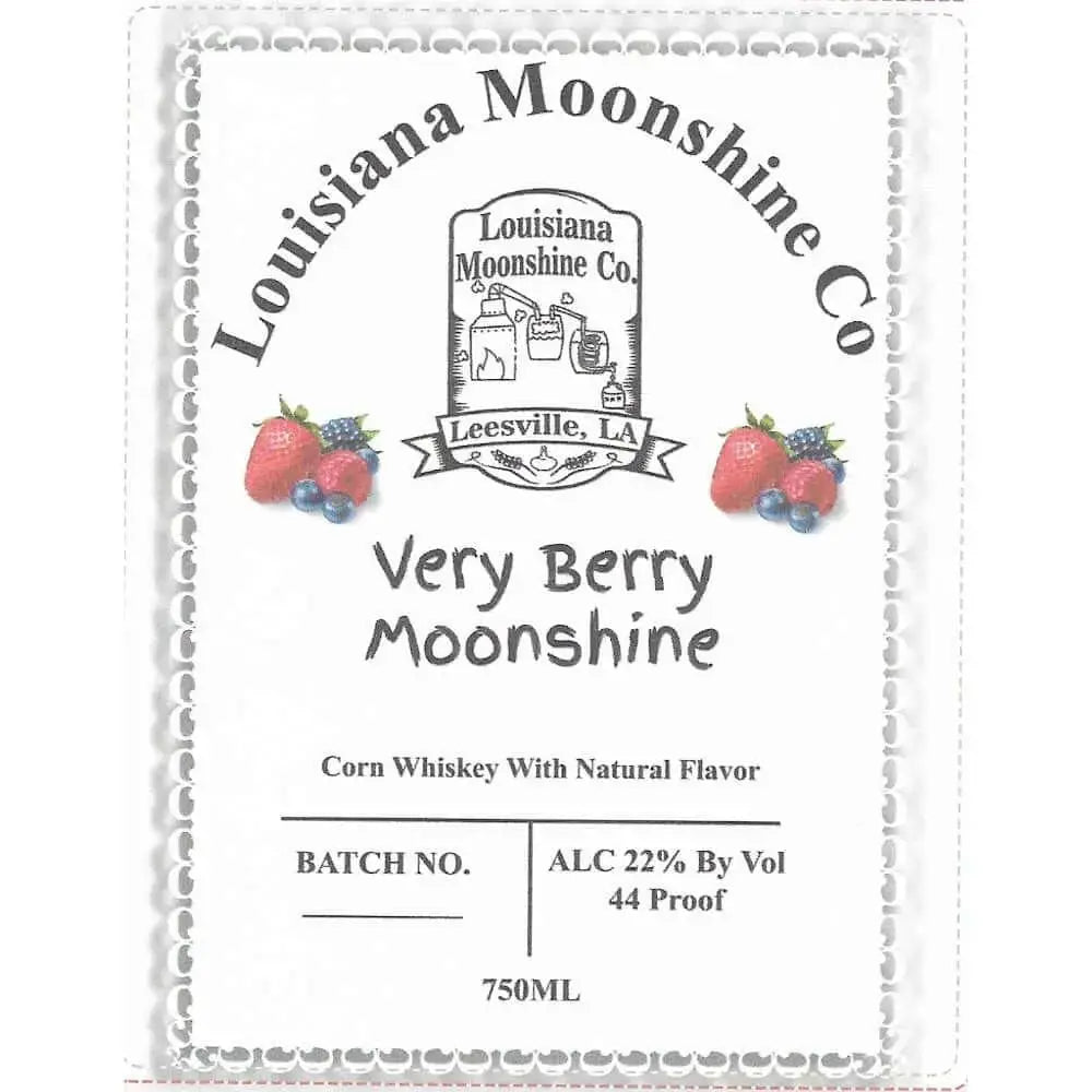 Louisiana Moonshine Co Very Berry Moonshine - Main Street Liquor