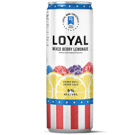 Loyal 9 Cocktails Mixed Berry Lemonade 4 Pack - Main Street Liquor