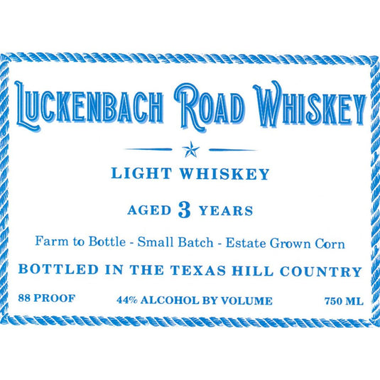 Luckenbach Road Light Whiskey - Main Street Liquor
