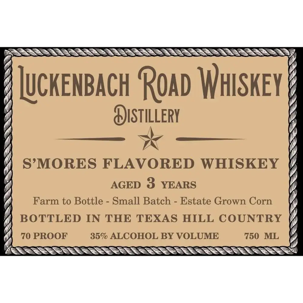 Luckenbach Road S’mores Flavored Whiskey - Main Street Liquor