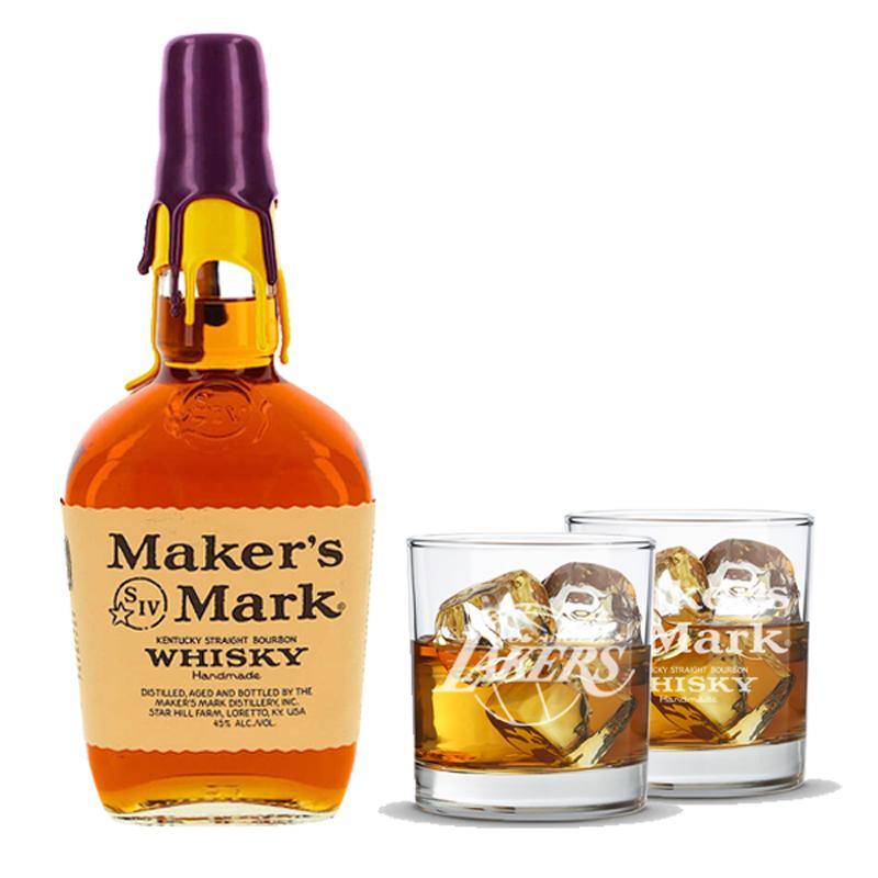 Load image into Gallery viewer, Maker&#39;s Mark Limited Edition Lakers &quot;Home Court&quot; Gift Set - Main Street Liquor
