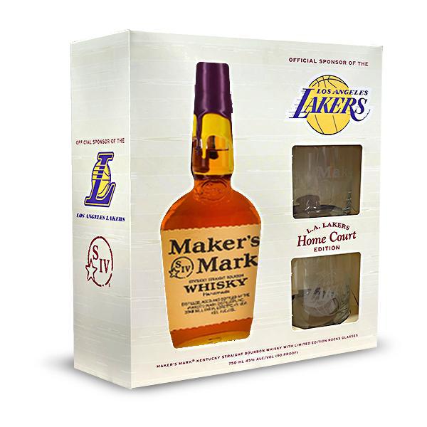 Load image into Gallery viewer, Maker&#39;s Mark Limited Edition Lakers &quot;Home Court&quot; Gift Set - Main Street Liquor
