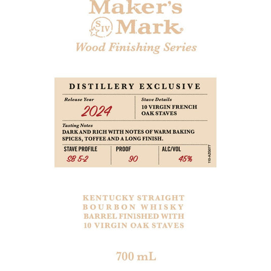 Buy Maker S Mark Wood Finishing Series 2024 Limited Release Stave   Makers Mark Wood Finishing Series 2024 Limited Release Stave Profile Sb 5 2 794157 535x 