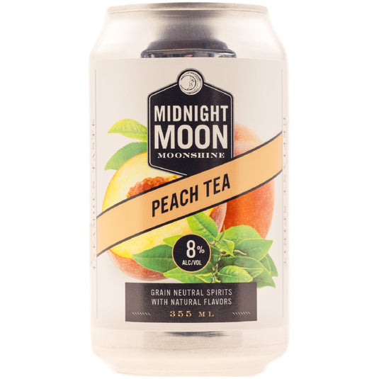 Midnight Moon Peach Tea Moonshine Cocktail 4pk - Main Street Liquor