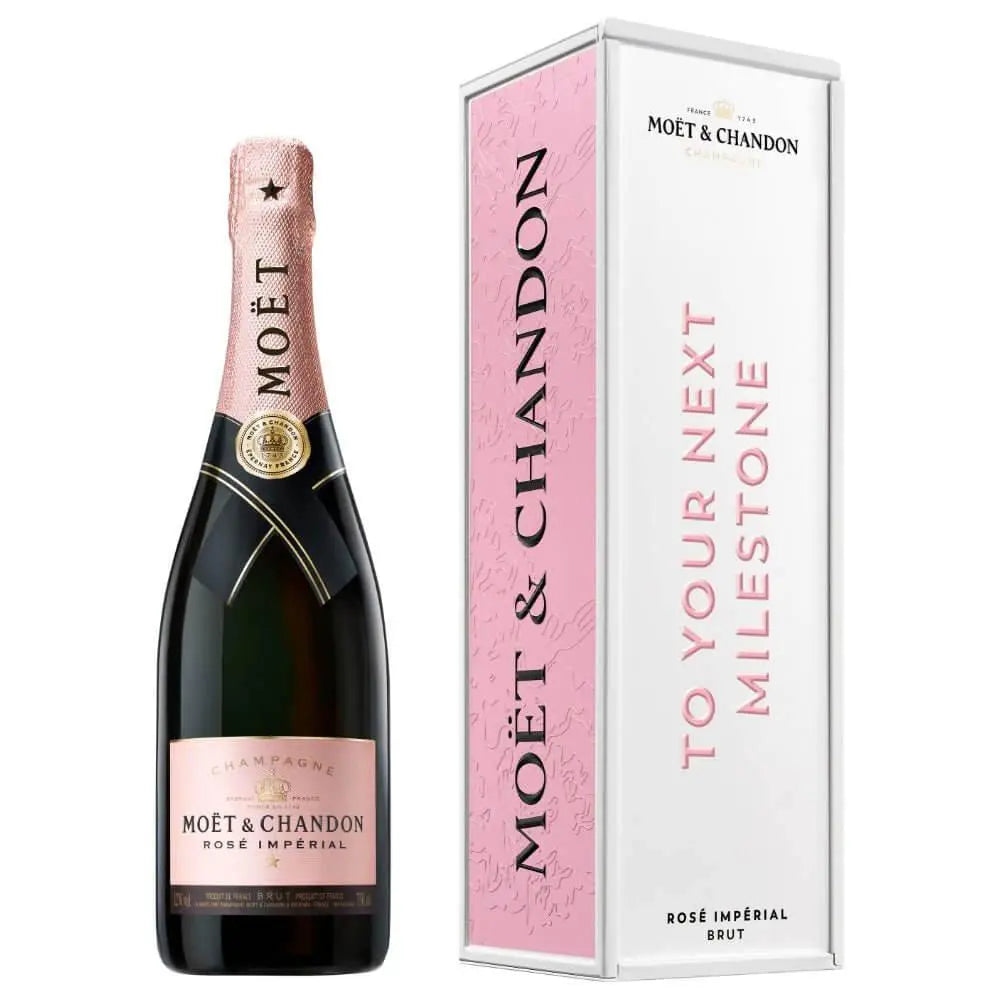 Moët Impérial Rosé "To Your Next Milestone" Cardboard Box - Main Street Liquor