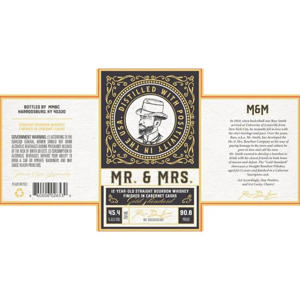 Mr. &amp; Mrs. 12 Year Bourbon Finished in Cabernet Casks - Main Street Liquor