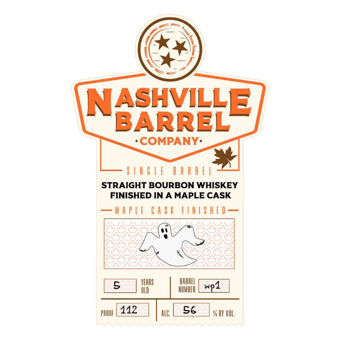 Nashville Barrel Company Single Barrel Bourbon Finished In Maple Casks - Main Street Liquor