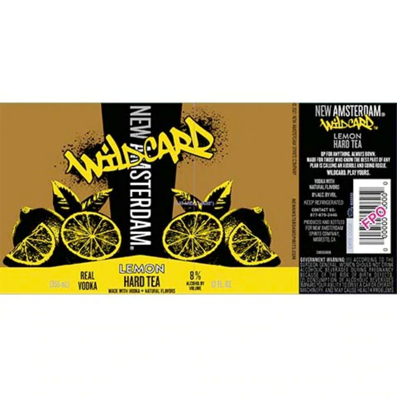 Load image into Gallery viewer, New Amsterdam Wildcard Lemon Hard Tea 4PK - Main Street Liquor
