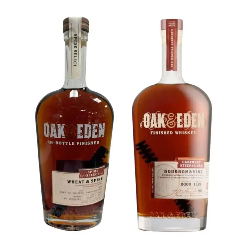 Oak &amp; Eden Combo: Wheat &amp; Spire Single Barrel Pick (INDIAN SUMMER) + Bourbon &amp; Vine - Main Street Liquor