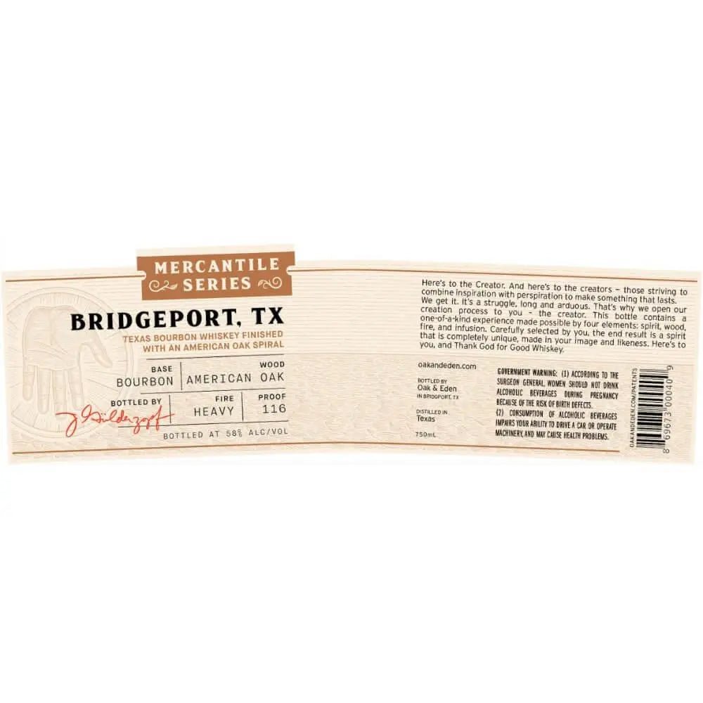Oak &amp; Eden Mercantile Series Bourbon - Main Street Liquor
