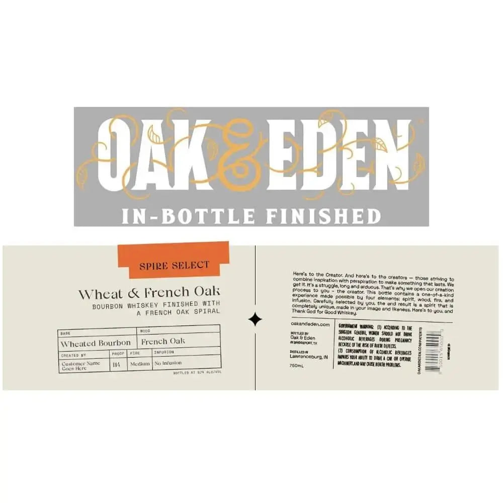 Oak &amp; Eden Spire Select Wheat &amp; French Oak - Main Street Liquor