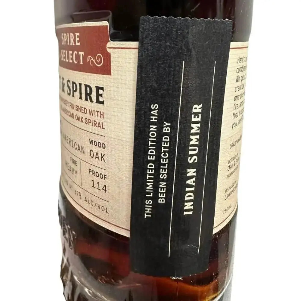 Oak &amp; Eden Wheat &amp; Spire Single Barrel Pick ( INDIAN SUMMER ) - Main Street Liquor